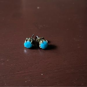 Blue stud earrings
